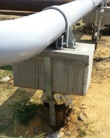 concrete pipe support design